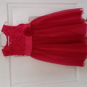 Little girls fuschia pink dress
